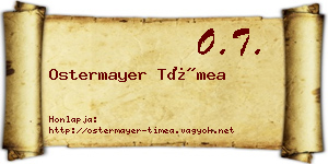 Ostermayer Tímea névjegykártya